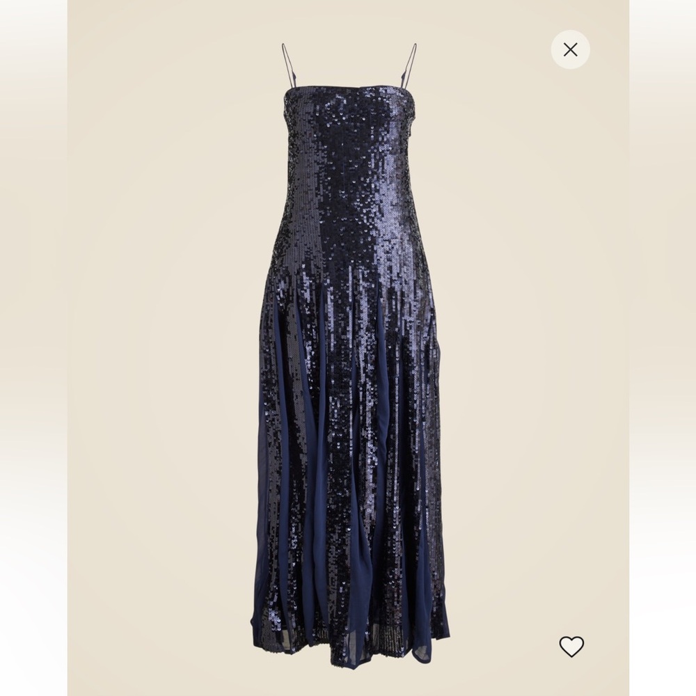 Christopher John Rogers x J.Crew Midnight Sequin Maxi Dress